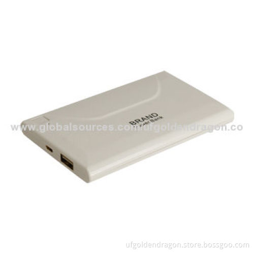 5000mAh Li-Polymer Slim Mobile Power Bank for Iphone, for Samsung, for HTC